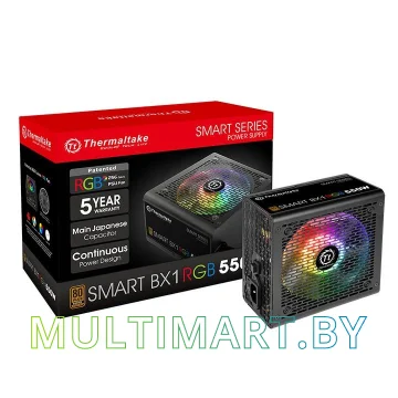 Блок питания Thermaltake Smart BX1 RGB 550W (SP-550AH2NKB-2) картинка 6